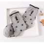เซต5คู่ ถุงเท้าน่ารัก ลายเท้าแมวเหมียว เนื้อดี
