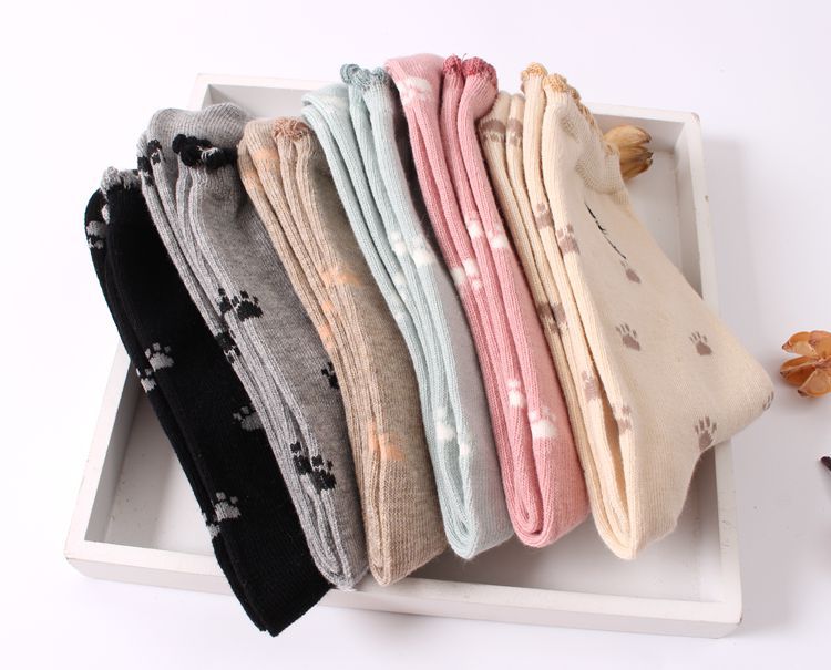  ถุงเท้าน่ารัก ลายเท้าแมวเหมียว