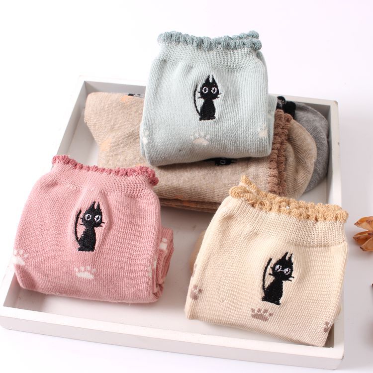  ถุงเท้าน่ารัก ลายเท้าแมวเหมียว