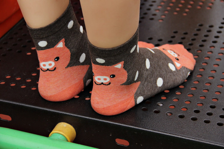 ถุงเท้าเกาหลี ลายหมีแมวน่ารัก